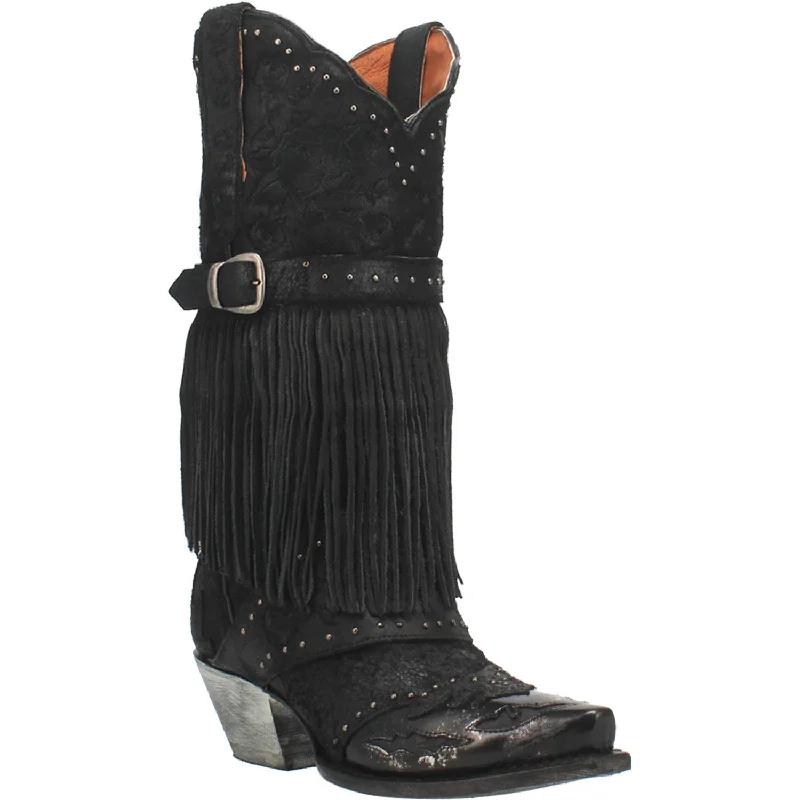 Casual Booties For Sale Dan Post Womens Black Cowboy Boots Leather Snip Toe