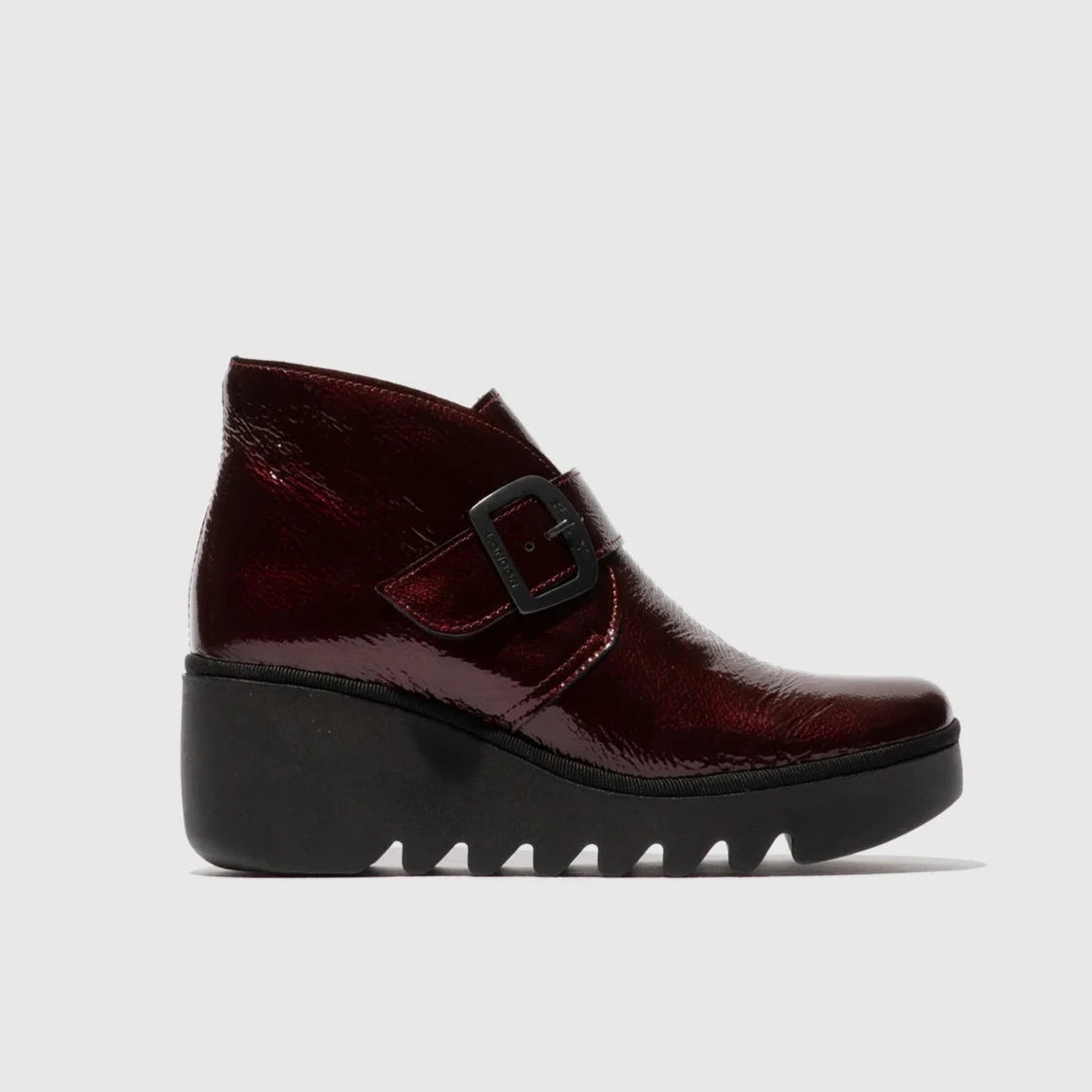 Elegant Casual Footwear FLY LONDON BIRT PATENT  - WINE RED - BIRTWINE