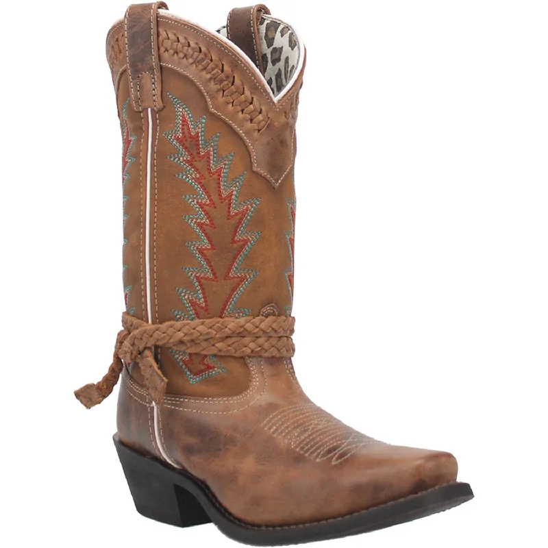 Laredo Womens Knot In Time Cowboy Boots Leather Tan