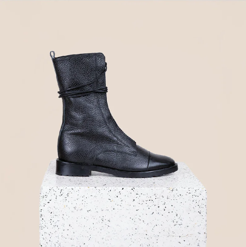 Milano Pebbled - Black Leather