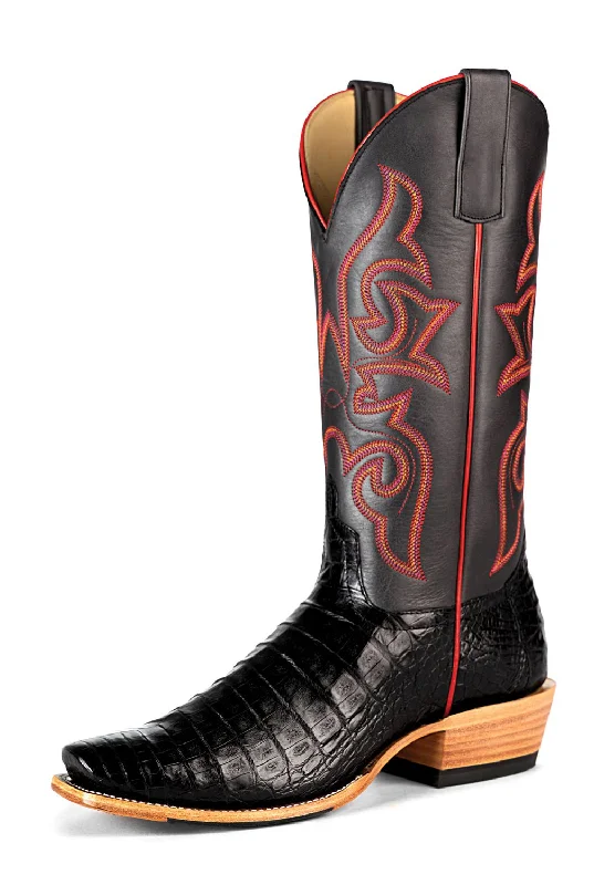 Stylish Sneakers For Running Macie Bean Womens Top Hand Black Caiman Belly Cowboy Boots