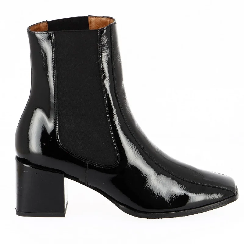 Neo AG-21518 Black Patent Ankle Boot