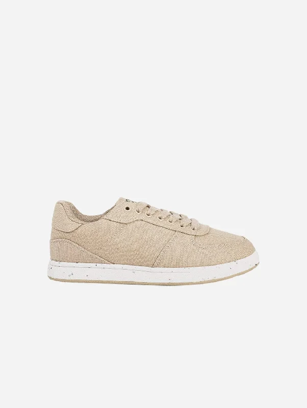 Formal Sports Shoes Seeker Women's Vegan Hemp Trainers | Beige