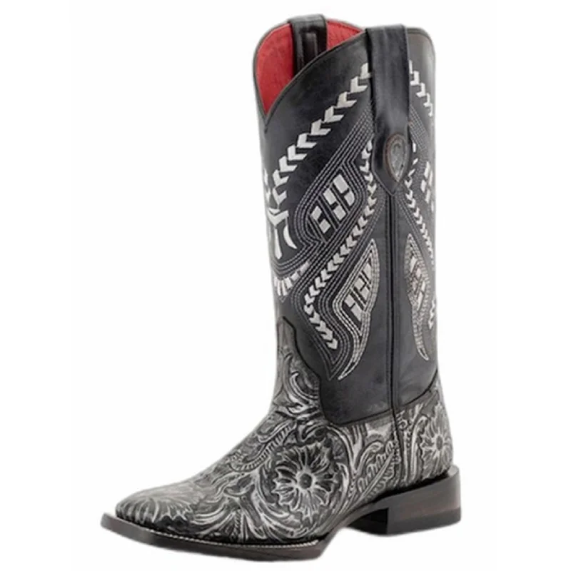 Outdoor Work Boots Ferrini Women's Silver Tooled Embossed Boots