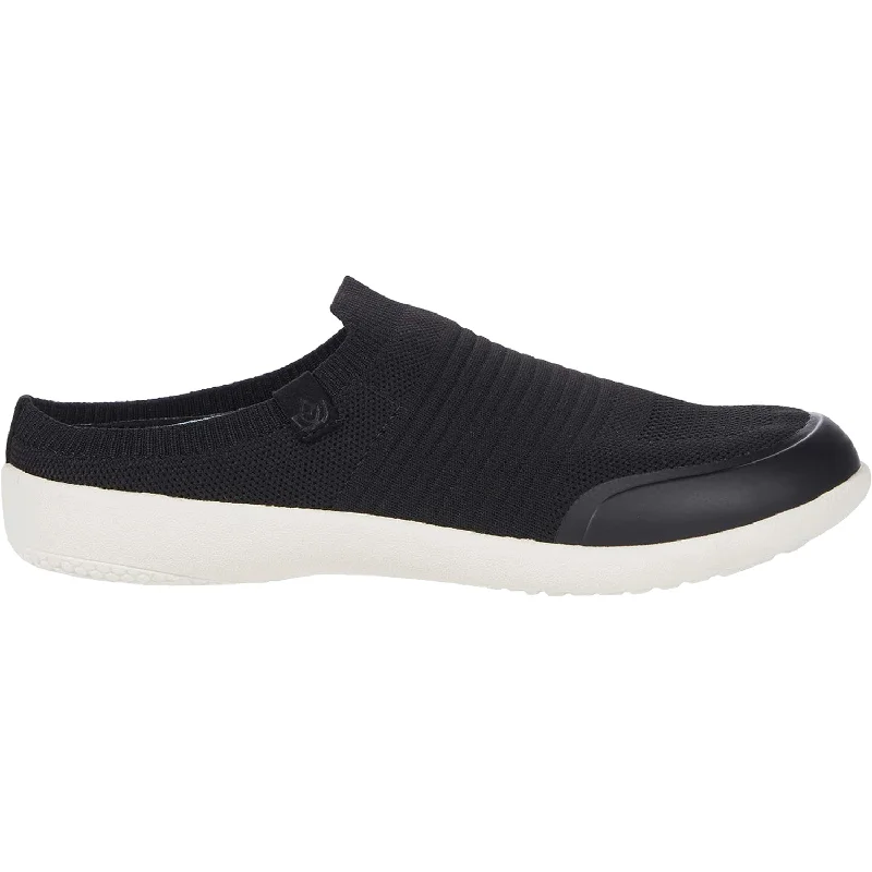 Women's Spenco Blissful Memory Foam Slide Black Mesh