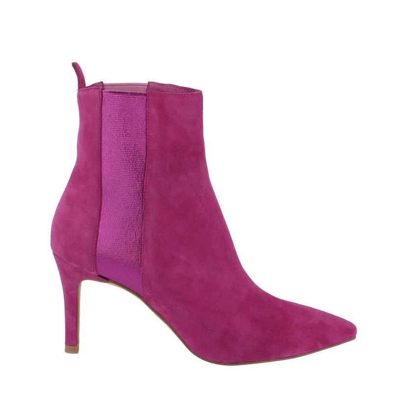 Top End Bryann Fuchsia Suede Stiletto Boot