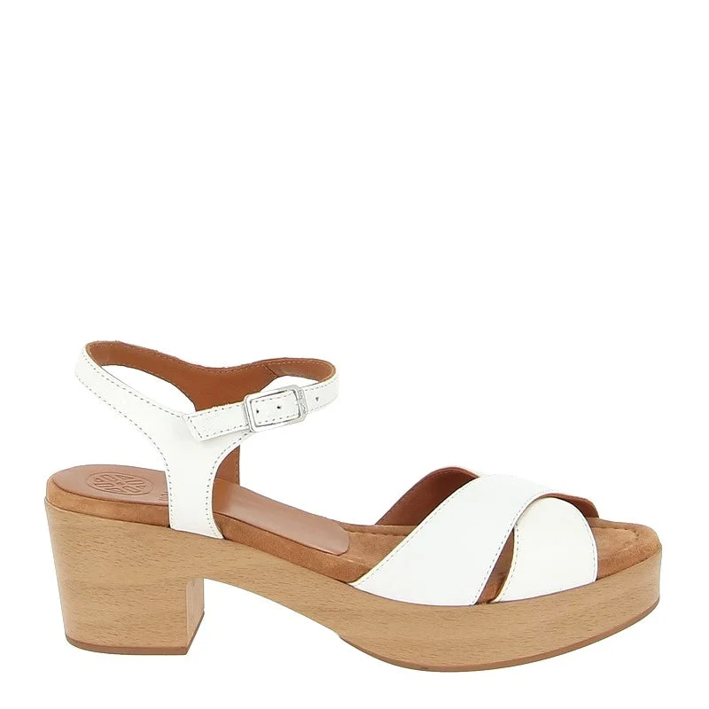 Unisa Iram White Platform Heel