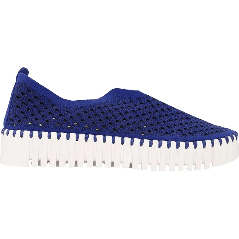 Women's Ilse Jacobsen Tulip 3373 Platform Blue Web Synthetic