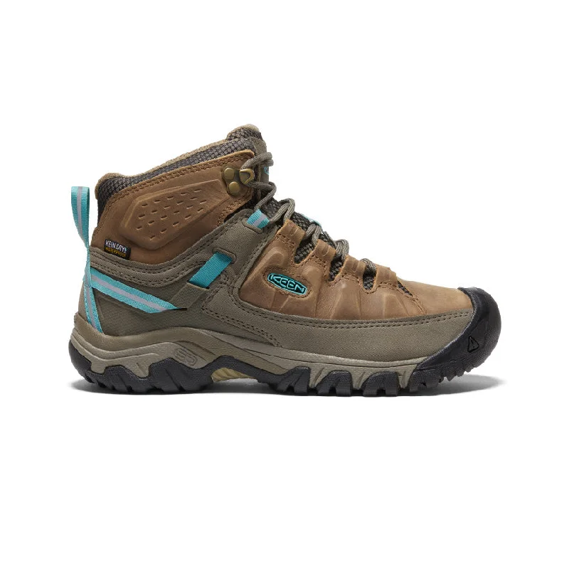 Comfortable Formal Footwear Women's Targhee III Waterproof Mid  |  Toasted Coconut/Porcelain