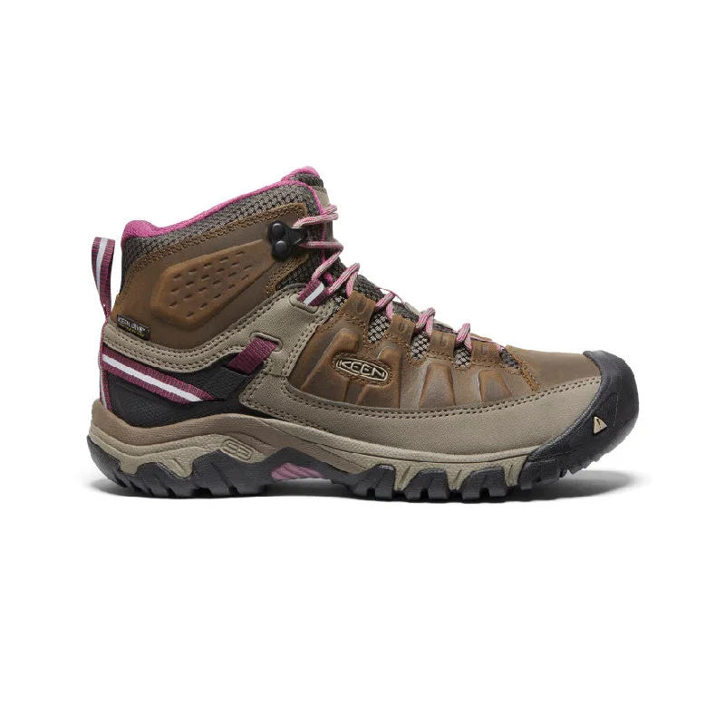 Stylish Winter Boots Women's Targhee III Waterproof Mid  |  Weiss/Boysenberry